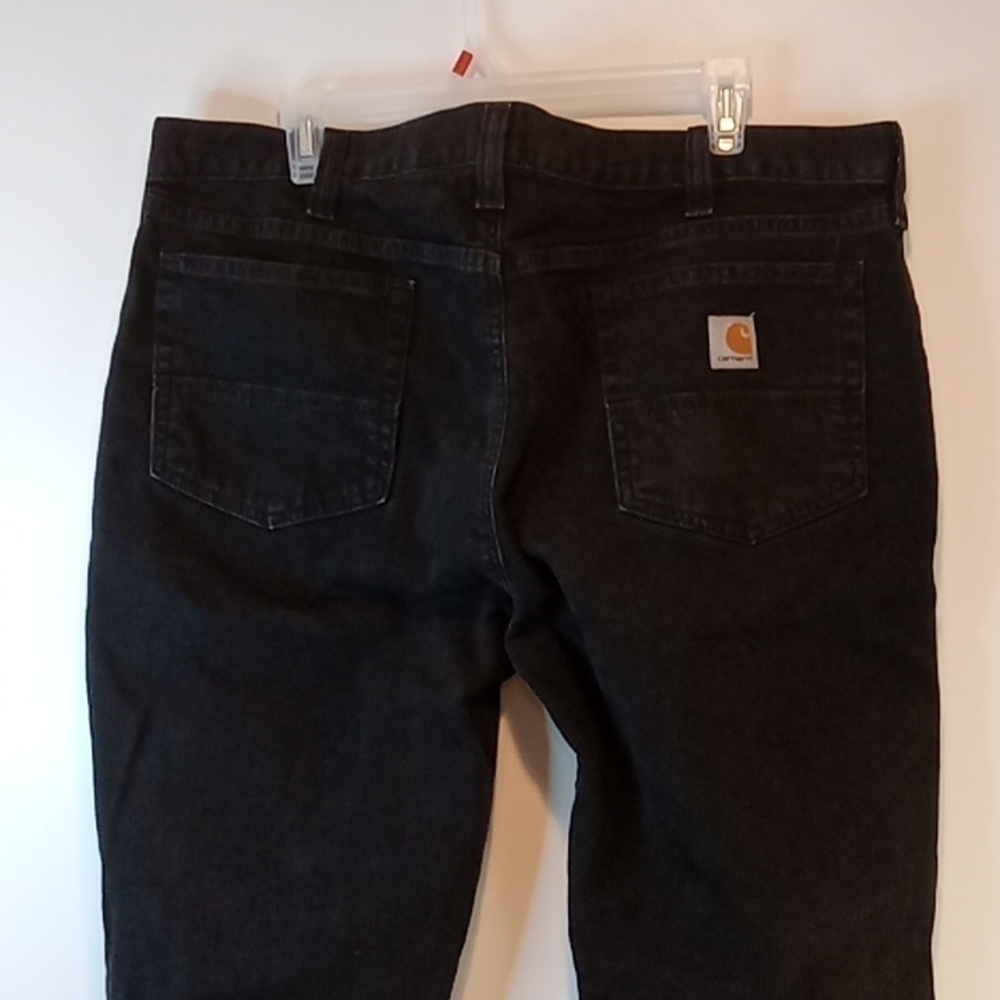 Carhartt Relaxed Fit Jeans Working Pants Men's Sz 40x30 Black EUC NICE! - Picture 9 of 12